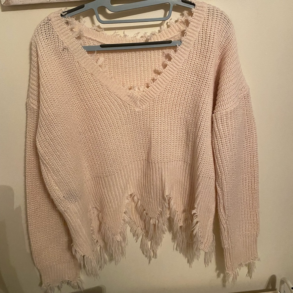 CREAM KNIT SWEATER